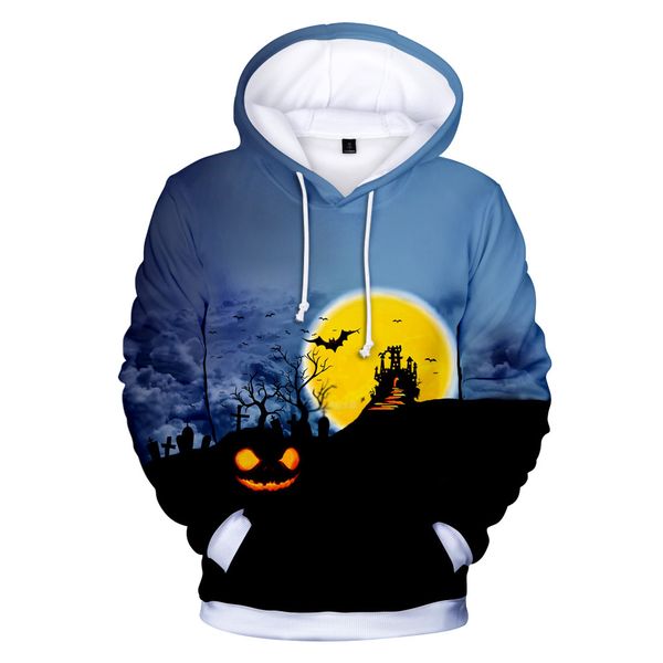 

mens casual scary halloween lover 3d печать партии с длинным рукавом пальто толстовка толстовка осень зима -bangtan sudadera mujer a60, Black