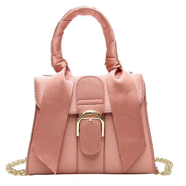 

сумки для женщин 2019 мода простой сплошной бантом сумка одноместный кроссбоди сумки мешок основной роковой