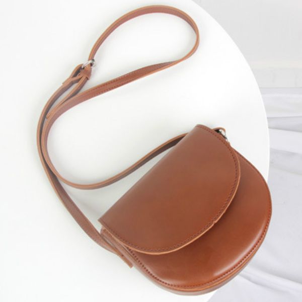 

retro small pu leather saddle bag new shoulder female small messenger bags