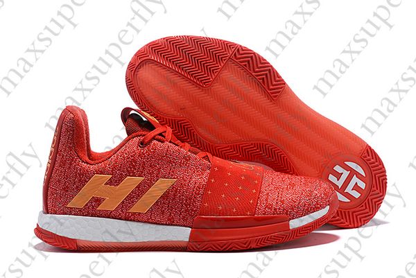 2019 Newe Colorway Mens Harden Vol. 3 III MVP Basketball Shoes Sports Sneakers Limited Pink Red 