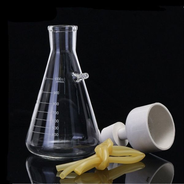 Nuovo dispositivo di filtrazione per aspirazione sottovuoto da 1000 ml Imbuto Buchner Imbuto in vetro borosilicato Pallone Forniture per laboratorio scolastico