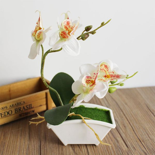 

simulation flower moth orchid garden beautiful fake plant artificial flower plastic diy ornament decoration wedding household