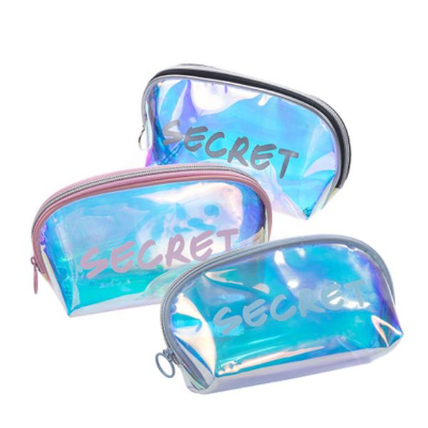 

womens fashion clutch laser letters print cosmetic bag girls travel storage bags for school&party in perspective 2020 new 3 styles
