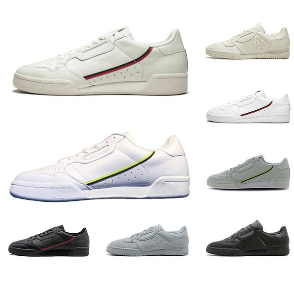 

2019 new arrived powerphase calabasas continental 80 casual shoes core black white semi-frozen grey women mens trainer sports sneakers 36-45