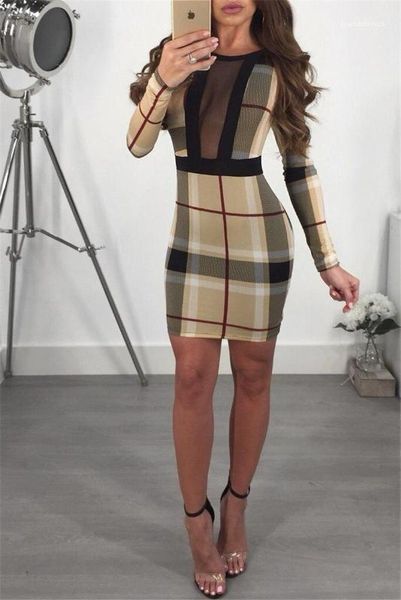 

designer dresses crew neck long sleeve spring dresses club new womens clothing srtipe printed womens, Black;gray