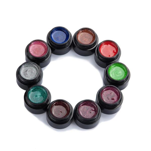 

1/4/9/12bottles of diy paint gel hybrid primer nail polish for design for manicure gel varnishes nail art decorate, Red;pink
