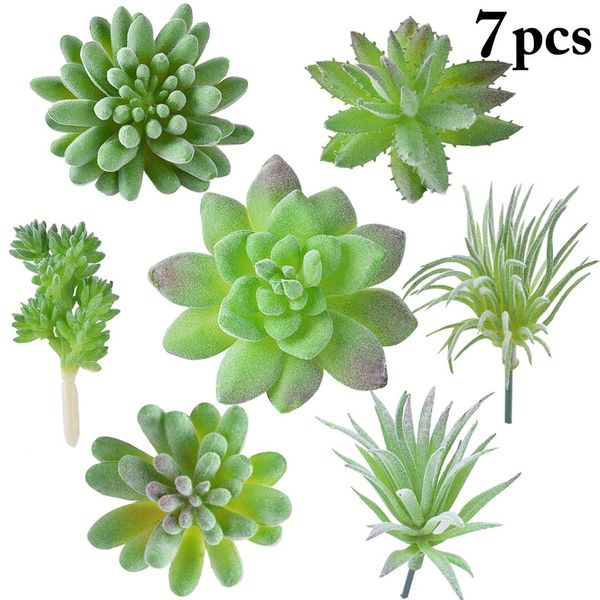 

7pcs artificial succulent fashion artificial plant faux succulent home decor
