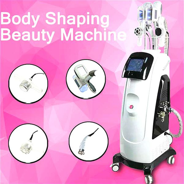 

fast effect 5 in 1 cryolipolysis cool shaping machine lymphatic drainage 40k cavitation rf lipo laser body slimming treatment machine