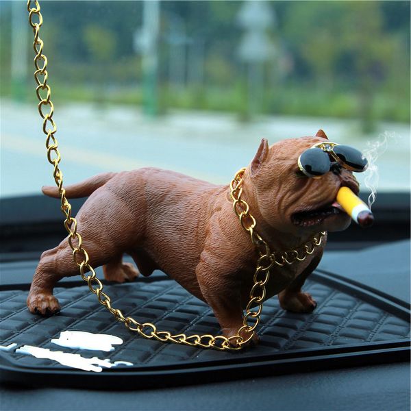 

mini cool stylish car decoration dog fashion car styling ornament for dashboard decal to add charm styling