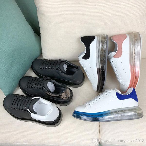 

2020 новый роскошный кристалл bottom casual обувь конструктора mens женщин платформы solid кожаные ботинки тапки люкс walking инструкторы мо, Black