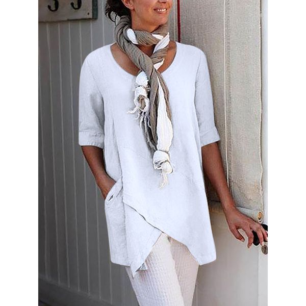 

womens and blouses white solid blouse women 2019 chiffon ladies pockets women streetwear korean fashion clothing