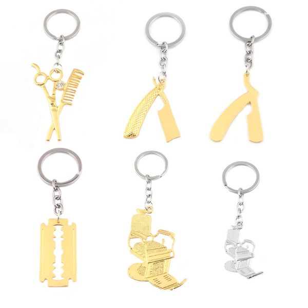 2019 Keychain Creative Hair Dryer Scissors Comb Pendant Key