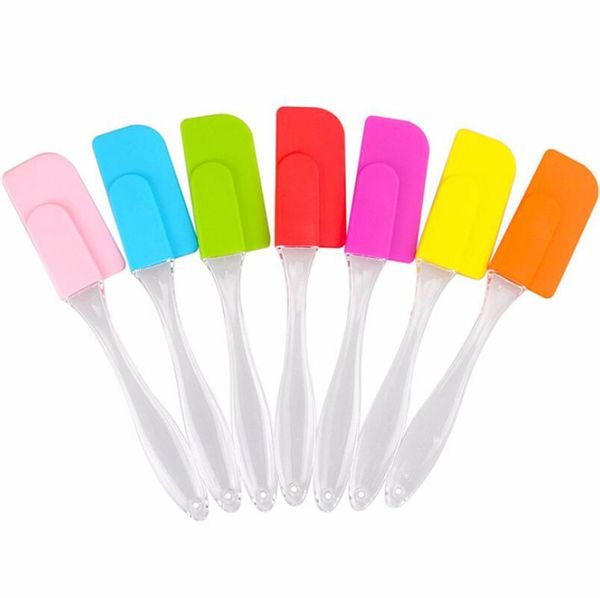 

kitchen utensil 1pcs pastry tools silicone spatula baking scraper cream butter handled cake spatula cooking cake