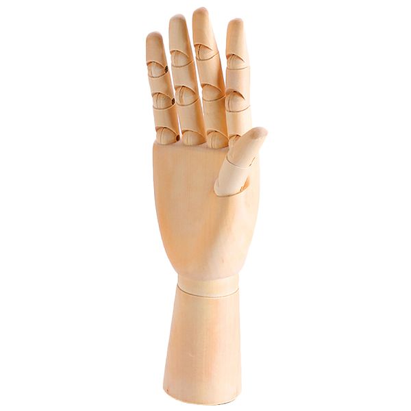 

wooden right hand art model wood sculpture mannequin ring stand necklace jewellery show, Pink;blue