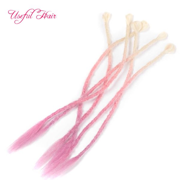 2019 Dread Lock Hair Dreadlocks Hair Extension For Women And Men Handmade Dreads Ombre Braiding Hair Pieces 1 Strand Crochet Braids Hairstyles From
