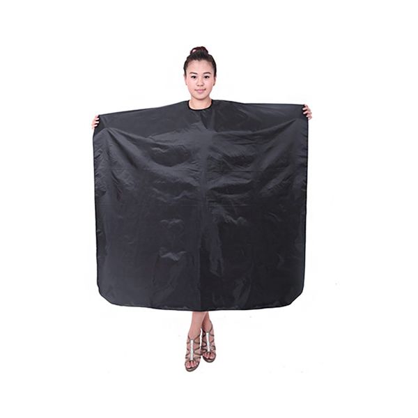 

handmade black salon barbers cape gown hairdressing hair cutting waterproof gown cloth -drop