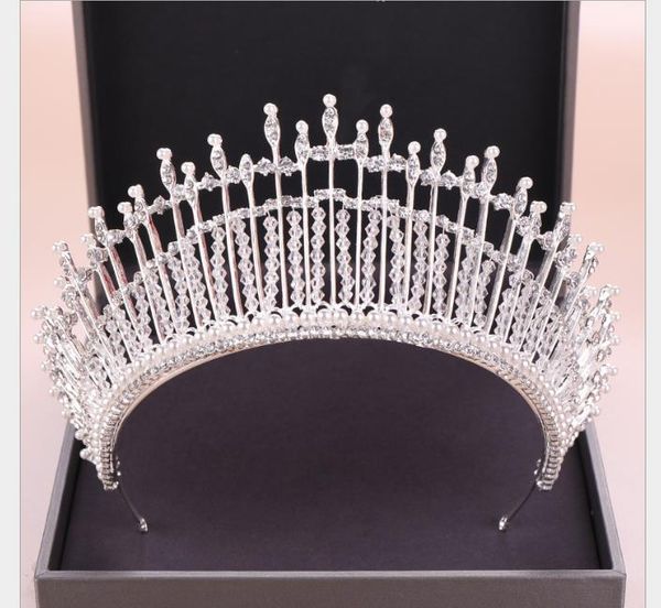 

crystal crown headdress the crown wedding headdress girl of the bride in 2019, Slivery;golden