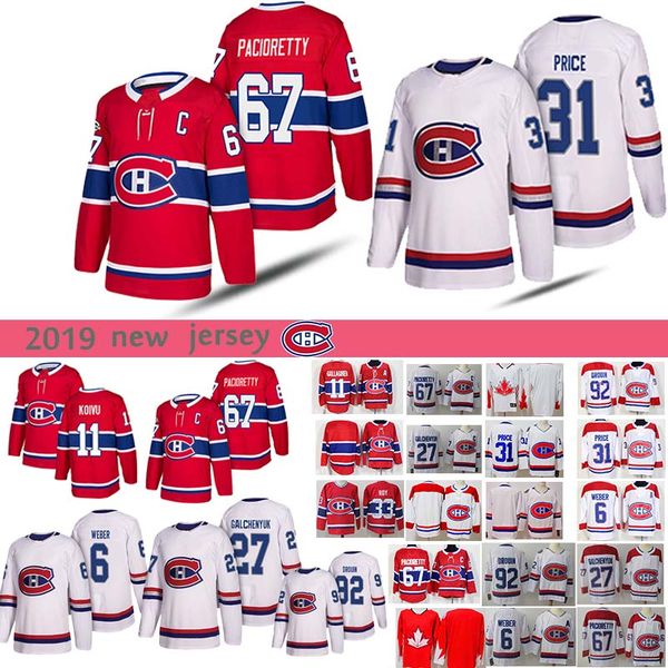 

NEW Montreal Canadiens jersey 31 Carey Price 6 Shea Weber 67 Max Pacioretty 27 Alex Galchenyuk 92 Jonathan Drouin new Hockey Jerseys