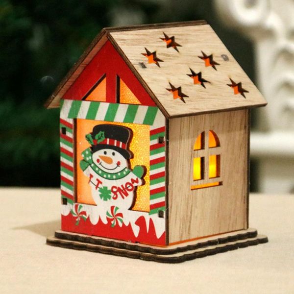 

christmas pendant cute shape christmas house cabin with candlelight diy tree hanging ornaments crystal pendant