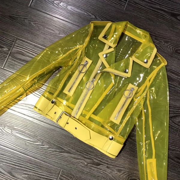 

pvc jacket ladies autumn new coming jacket, Black;brown