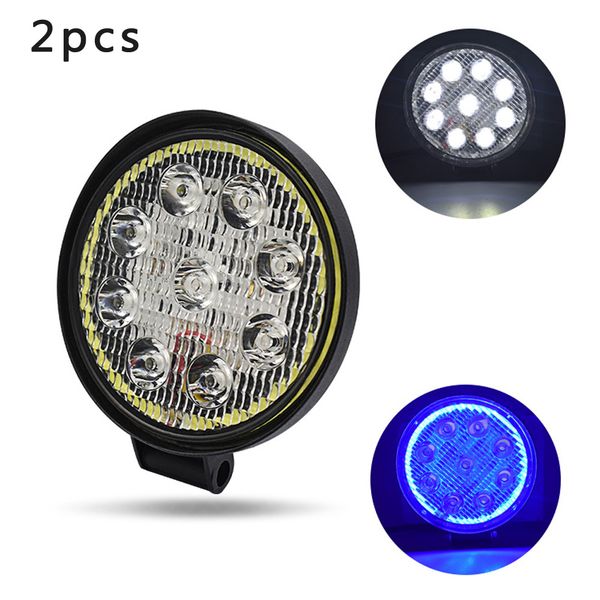 

1800lm led work light white aluminum alloy bulbs round parts universal