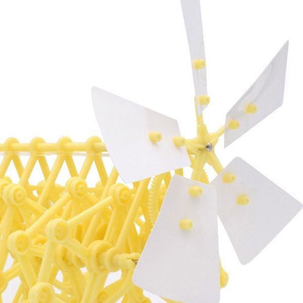 

kids diy plastic wind power bionic beast animal technology toys robot wind power mechanical beast assembled model building kit