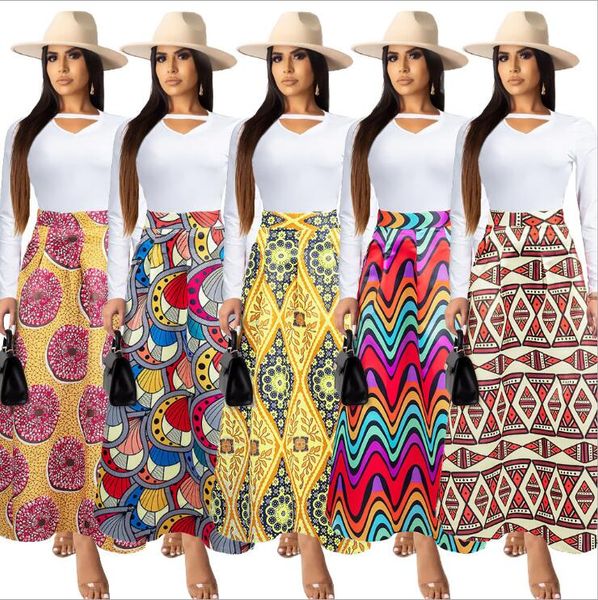 

2020 summer runway women long skirt luxury vintage animal printing high waist pleated skirt fashion designer party maxi skirt, Black;gray
