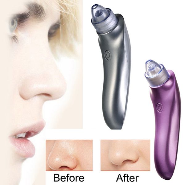 

abs purple silver electric face pore cleaner blackhead remover vacuum acne comedo suction facial beauty machine