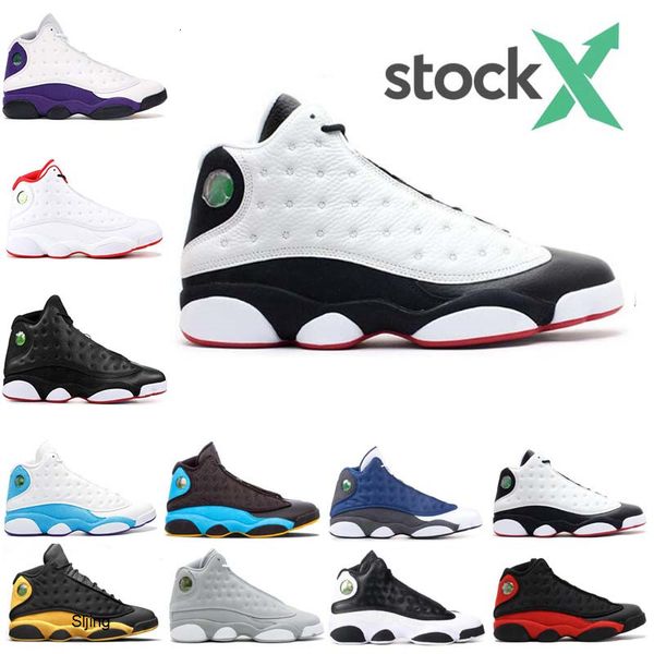 

stock x 13 13s men basketball shoes altitude black cat bred chicago flint cap and gown he got game designer trainers sport sneaker 7-13