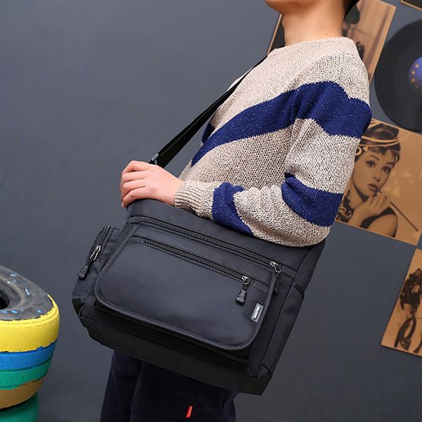 

crossbody bag for men upscale nylon shoulder bags multifunctional waterproof and wear-resistant men's shoulder bag for men