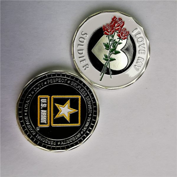 

united states military us armed forces army star logo "i love my soldier retail sales beautiful coin / token