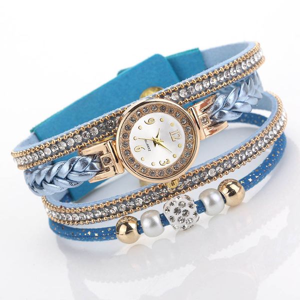 

new women quartz watches small dial with pu leather woven bracelet strap mv66, Slivery;brown