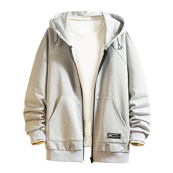 

sagace men's printed letter hooded cardigan sports jacket zipper soft fabric comfort thick warm winter jackets casual men, Black;brown