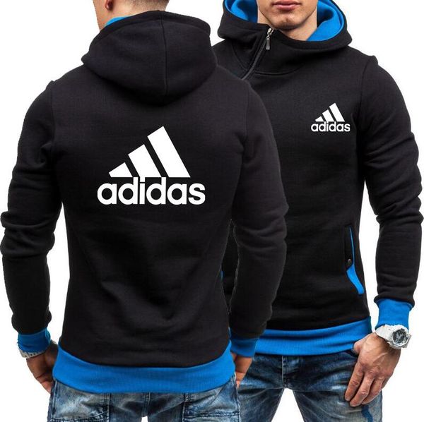 

new women men hooded fleece fashion sweatshirts sweaters hoodies pullover hooded side zipper coat zgd20213