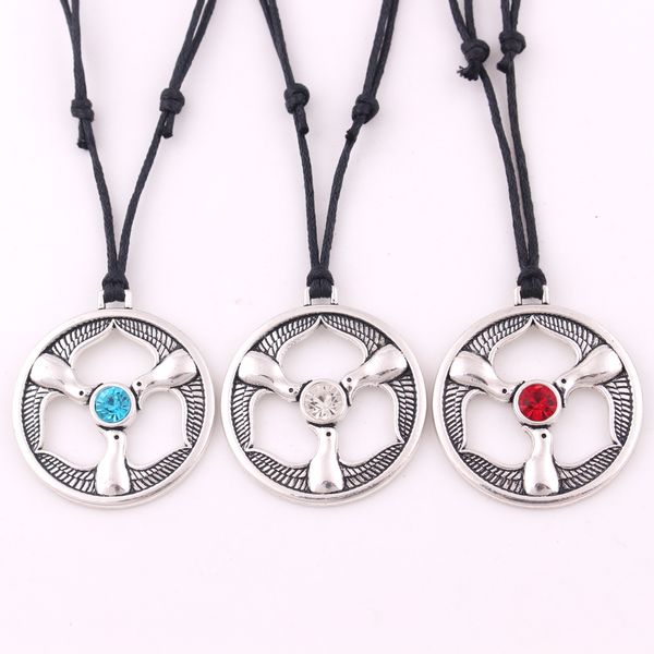 

adjustable wax rope necklaces rhiannon three birds pendant welsh goddess birds crystal pendant necklace Â come and get it, Silver