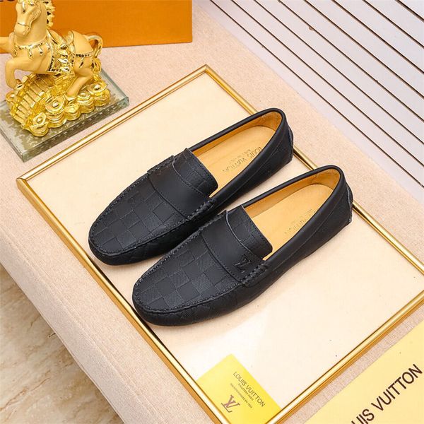 

38 styles men dress shoes good leather casual driving loafers gentleman slip on flat oxford design shoes 38-45 size for 2019 2020, Black