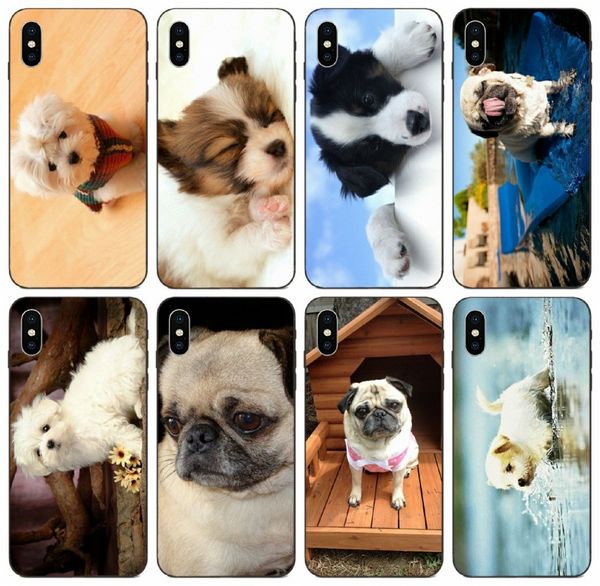 

tongtrade] teo jasmin new black cute dog case for iphone 11 pro x xs max 6s 5s 5c 5 plus samsung s6 s7 edge honor 6c pro redmi note 2 case