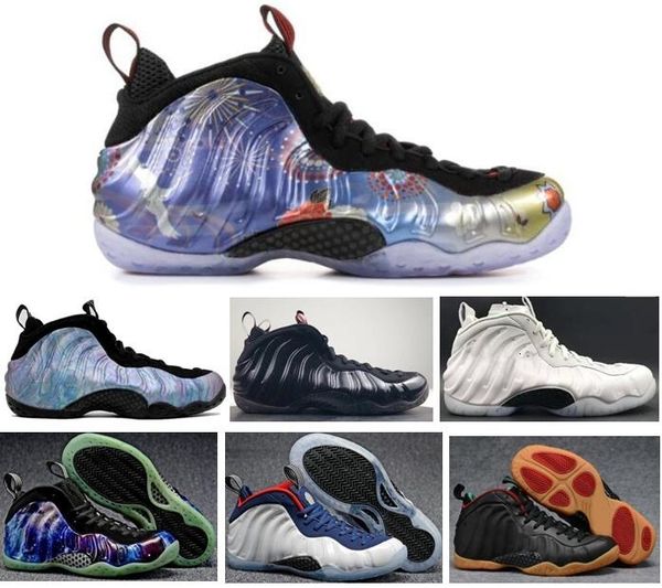 

penny new hardaway lny lunar new year habanero fireworks men basketball shoes abalone galaxy all star olympic sneakers with box outdoor, Black