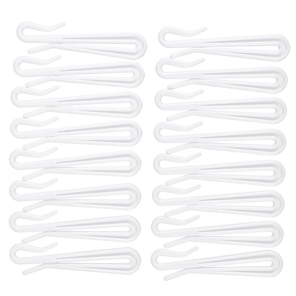 

plastic window curtain hooks 16 pcs white other home decor