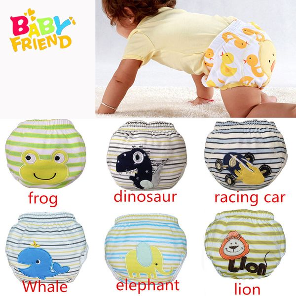 

babyfriend new cute cotton baby kids potty training pants reusable toilet diaper nappy pants washable toilet training underwear