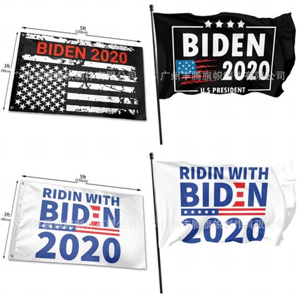 US -amerikanische Wahl Flagge Biden Muti Farbdruckbanner links haben zwei Kupferringe Banner 90*150 cm Sterne Symbol 12 5ft C2