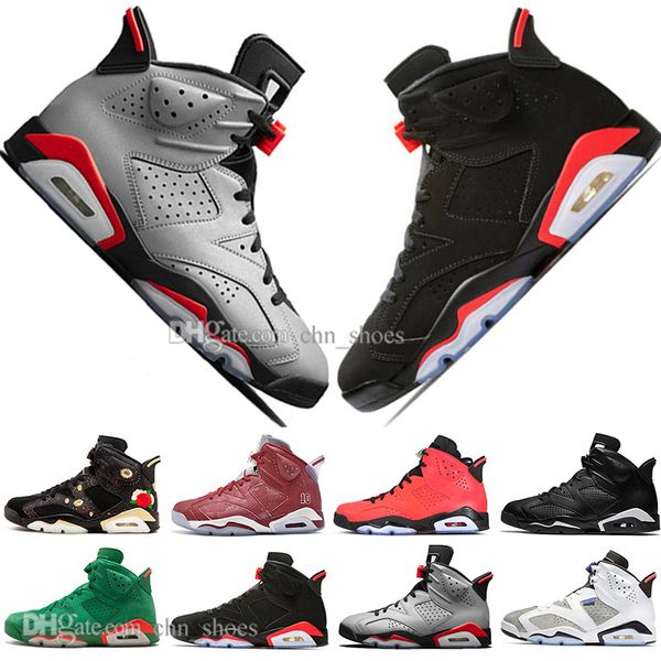 

2019 bred vi 6 6s mens basketball shoes infrared 23 3m reflective tinker slam dunk cny wheat men sports sneakers designer trainers