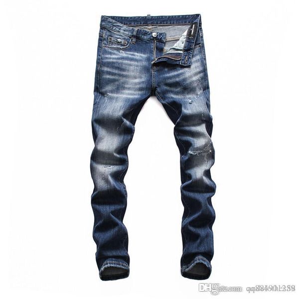 

2020, the new brand fashion european and american summer men's wear jeans are mens designer sweatpants mens joggers, Blue
