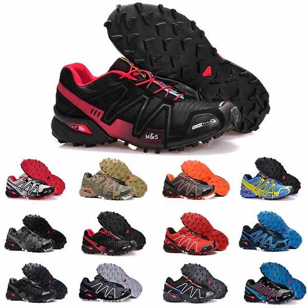 

original speedcross 3 cs mens running shoes black sand men lightweight sneakers zapatos waterproof athletic sports shoe size 40-46