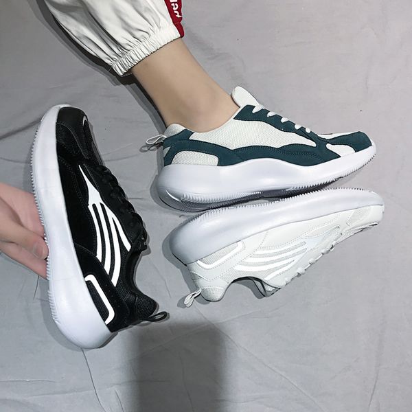 

men fashion breathable comfortable running athletic sport shoes reflective design leisure shoes