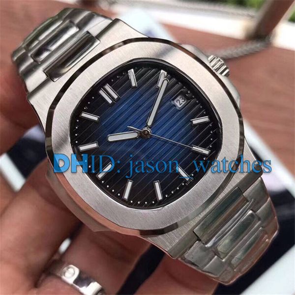 

nautilus watch men japan automatic luxury watches 5711 silver stainless strap blue dial mens mechanical montre de luxe designer wristwatches, Slivery;brown