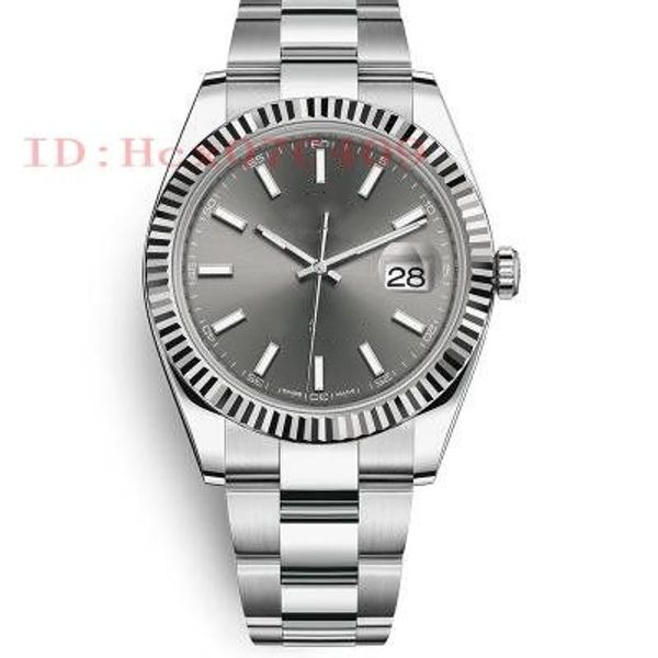 

лучший 41мм качество datejust 126334 президент дата steel swiss cal.3235 движение автоматический мужские часы часы, Slivery;brown