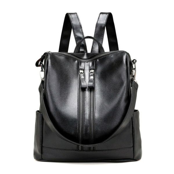 

новая женская сумка кожаный дорожный рюкзак для леди школьный плечевой рюкзак большой высококачественный модный мешок