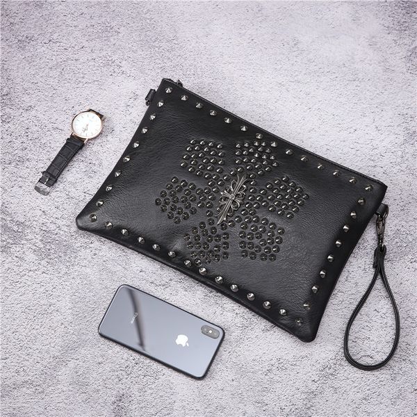 

popular, simple men's handbags, fashion leather handbags, new fashion men