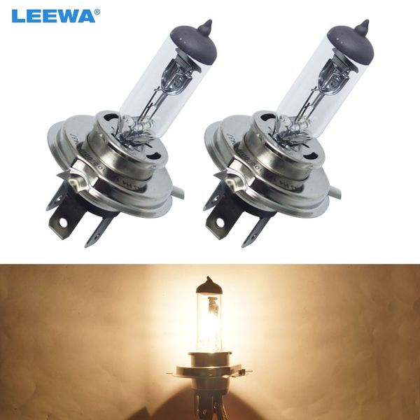 

leewa 30pcs car h4 55w/100w 12v white foglights halogenbulb car headlight bulbs light source parking #2861